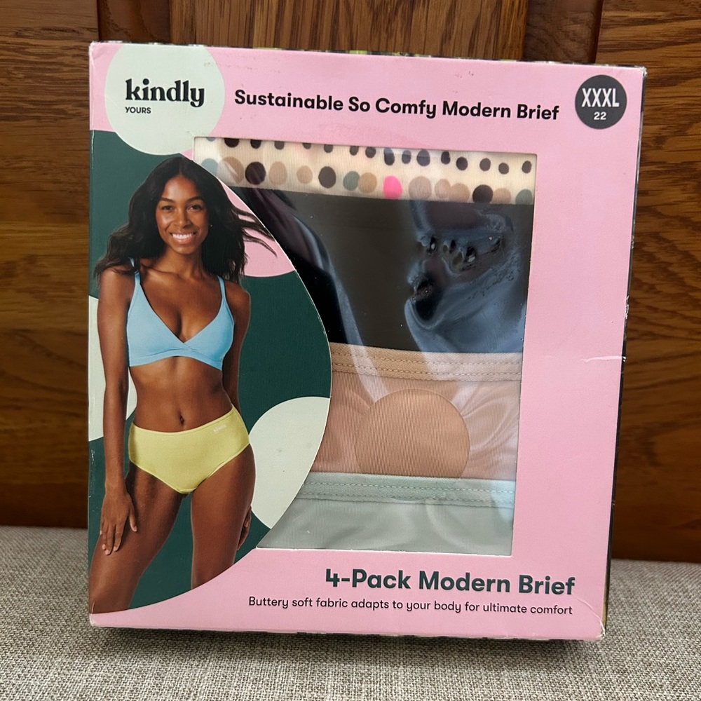 Women Kindly Yours Briefs Panties 4pk Size XXXL 22